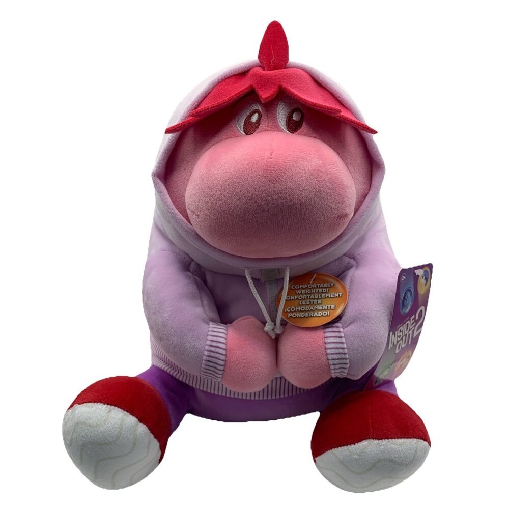 New With Tags Disney INSIDE OUT 2 Movie 11" Weighted Embarrassment Plush Hoodie